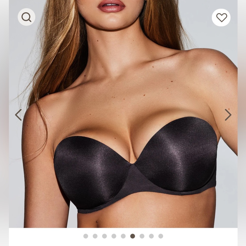 SKIMS ULTIMATE BRA STRAPLESS PUSH-UP BRA | ONYX / 32 / C